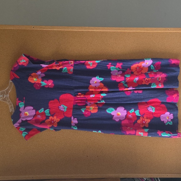 Lilly Pulitzer Cotton XL Floral Sleeveless Spring V‑Neck Fit & Flare Dress - Picture 8 of 11